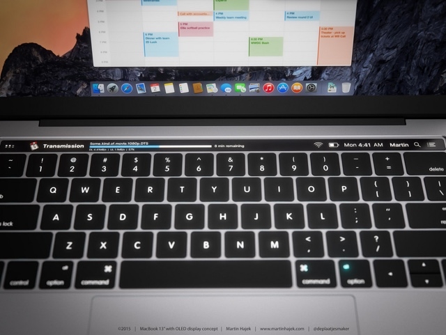 新型MacBook Pro (2016) のコンセプト画像